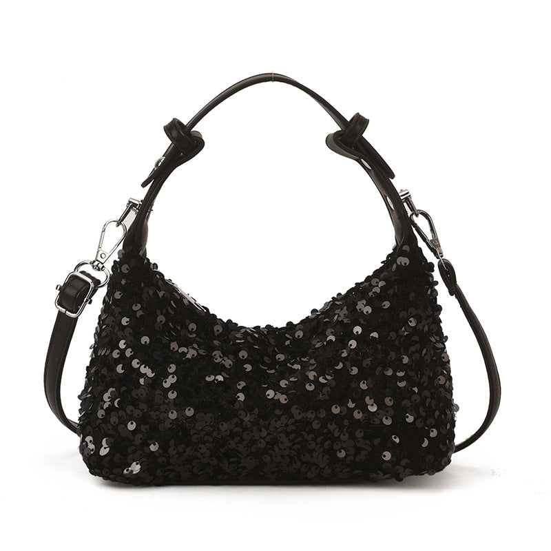 Women's Shimmering PVC Handbag Stylish Party Shoulder Bag