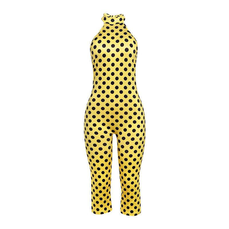 Sexy Backless Leopard Print Bodysuit For Women