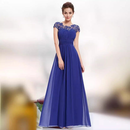 Lace Maxi Dress with Off-the-Shoulder Design