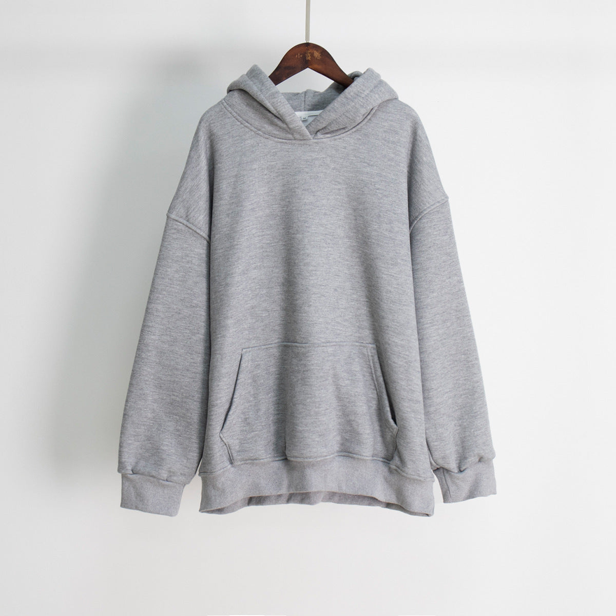 Unisex Plush Hooded Sweatshirt with Pockets