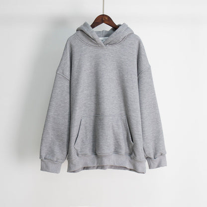Unisex Plush Hooded Sweatshirt with Pockets