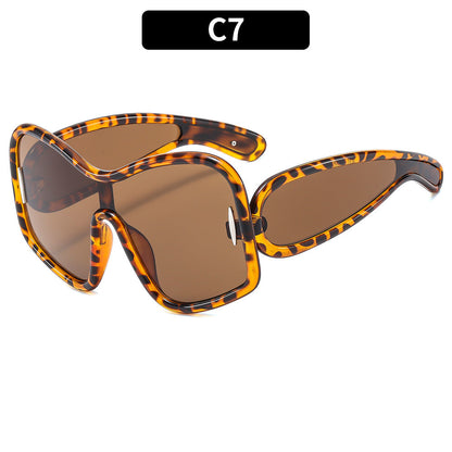Oversized Fashion Sunglasses UV400 Protection Street Style