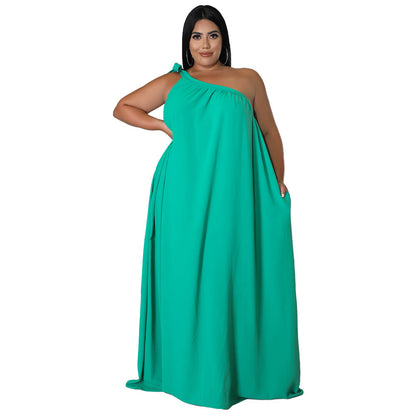 Sleeveless Backless Maxi Dress Elegant Solid Color