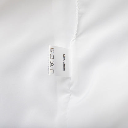 Cotton Puff Sleeve A-Line Dress Casual Solid Color