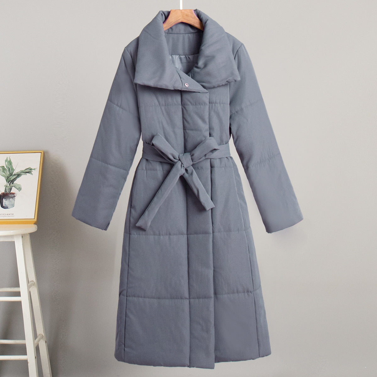 Long Cotton Jacket Casual Warm Coat