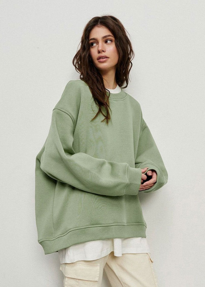 Oversized Sweatshirt Soft Fabric Relaxed Fit