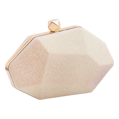 Fashionable Irregular Evening Clutch Bag PU with Pastel Colors
