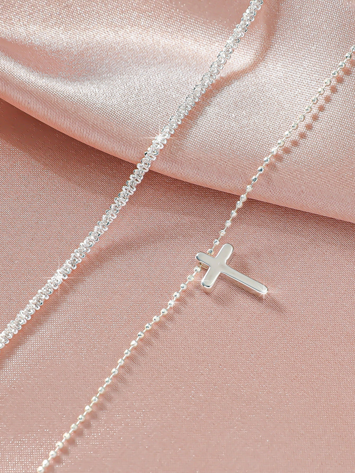 Simple Glitter Double Anklet