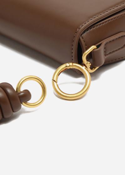Shoulder Bag Ecofriendly PU Leather Knot Detail