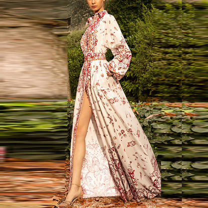 Printed Long Maxi Dress Stylish Summer Casual