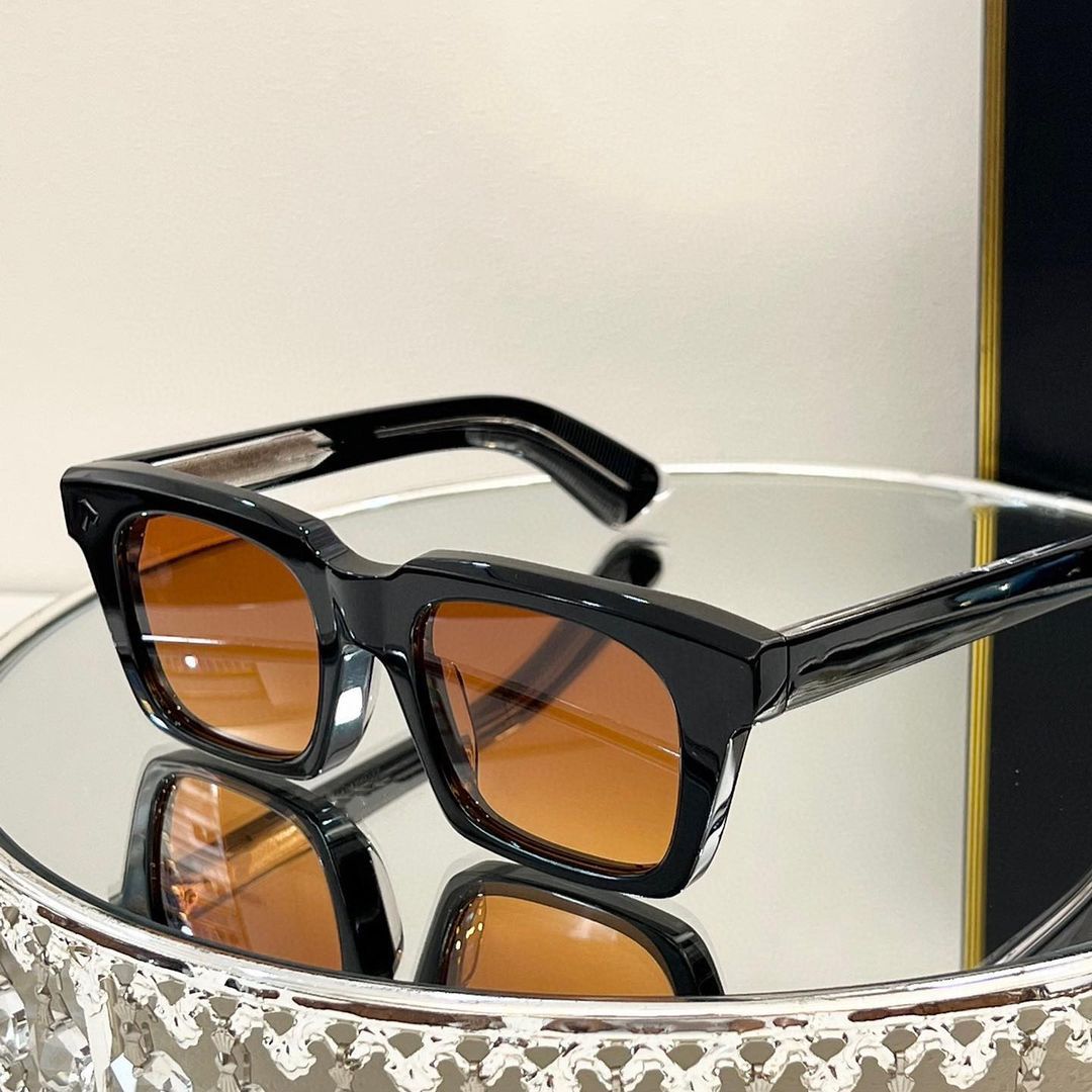 Trendy Polarized Square Frame Acetate Sunglasses