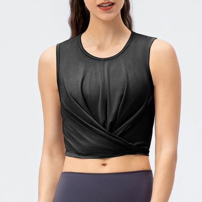 Ladies Ice Vest Breathable Yoga Suit Back Strap Running Fitness Blouse