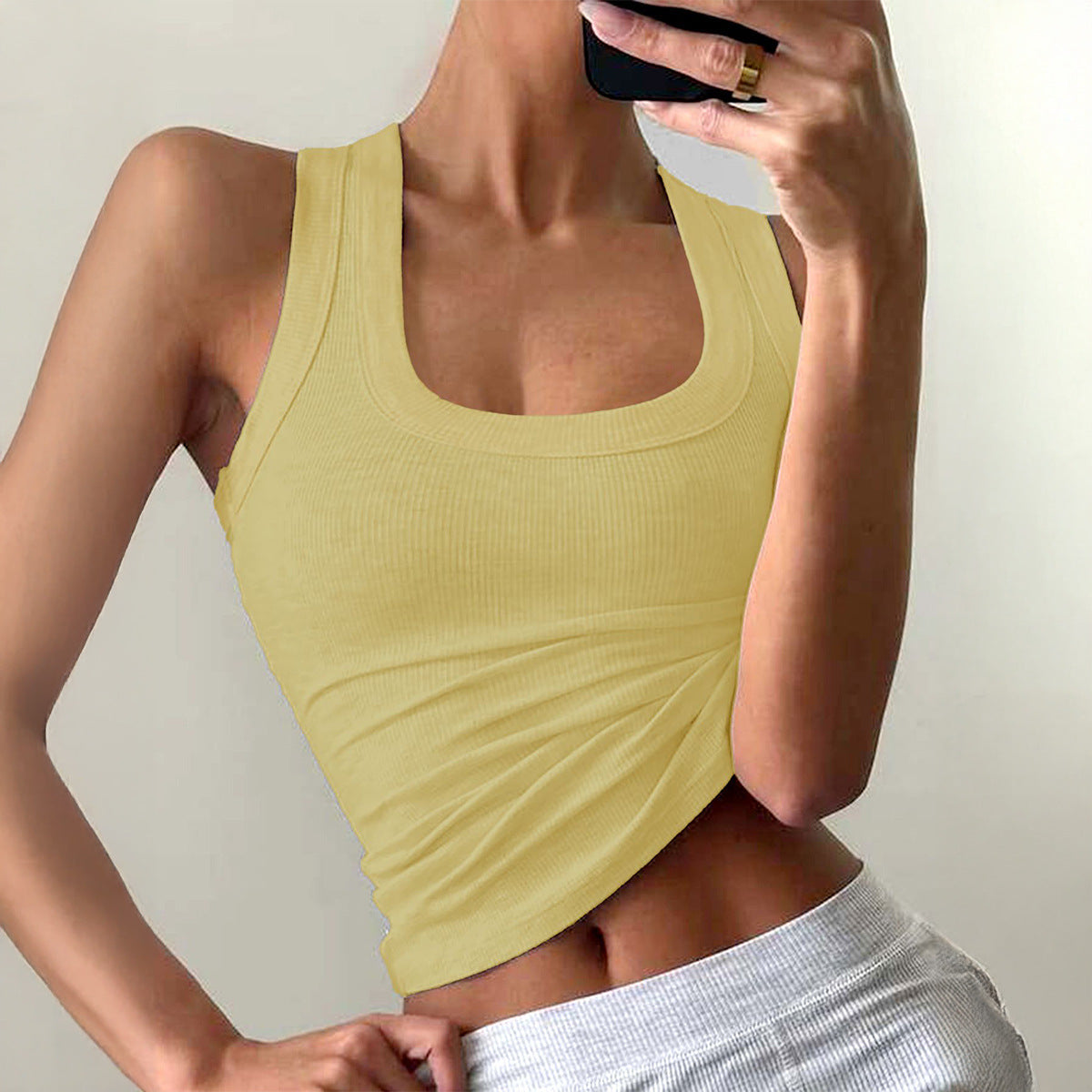 Women's Slim Fit Yoga Tank Top Casual Athletic Wear