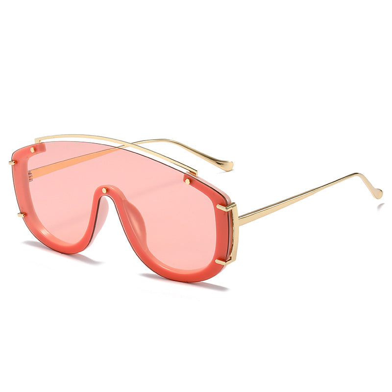 Trendy Oversized Colorful Retro Sunglasses