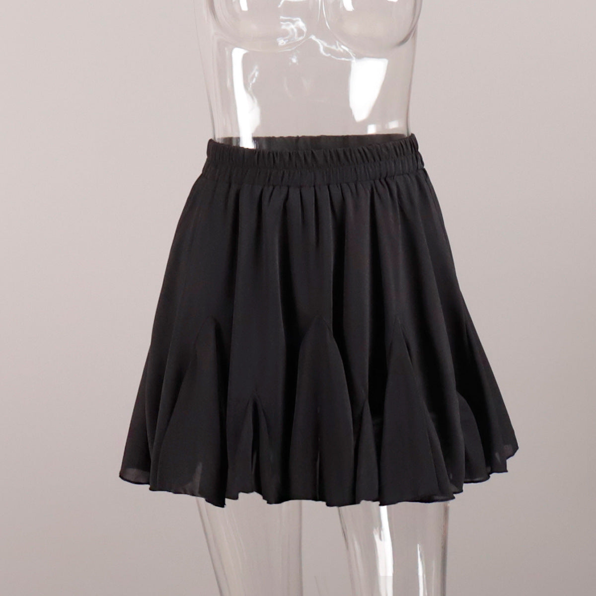 Y2K Street Style Ruffled Mini Pleated Skirt