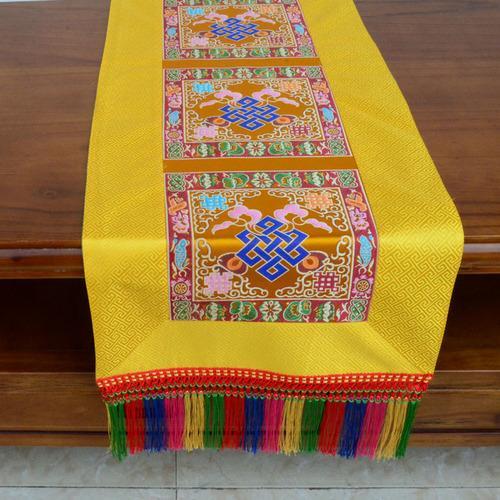 Tibetan-Style Folk Tablecloth Retro Long Table Tea Tablecloth Buddha Hall Decoration