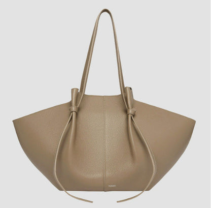 Minimalist Solid Color Large Capacity Tote Bag