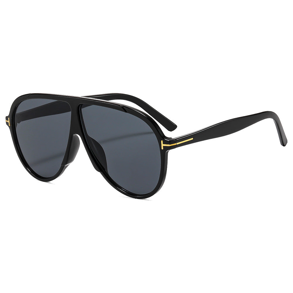 Trendy Large Frame Sunglasses Fashionable Outdoor UV Protection