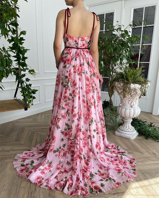 Retro Printed Dress Sexy Halter Dress Beach Casual Holiday Dress