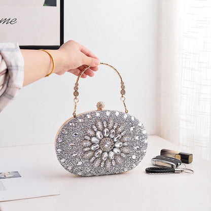 Luxury Rhinestone Evening Clutch Bag for Parties