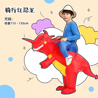 Halloween Children'S Costume Dinosaur Inflatable Clothes Adult Kids Dinosaur Clothes Mounts Tyrannosaurus Christmas