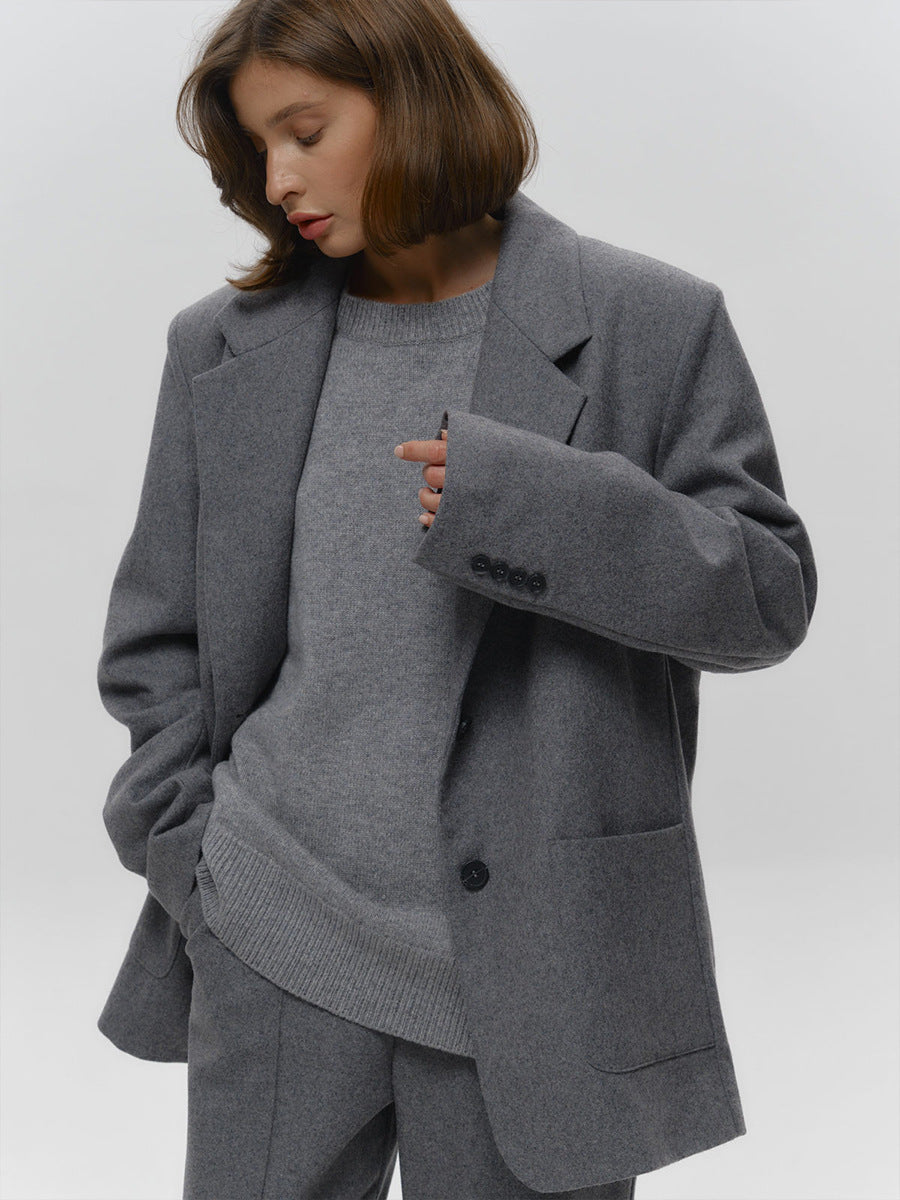 Cozy Crew Neck Knitted Sweater Casual All-Season