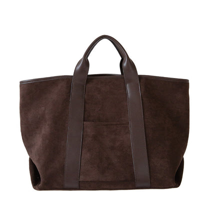 Simple Large Capacity Suede Tote Bag