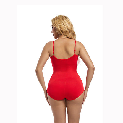 Seamless Bodysuit Shaper With Adjustable Closure