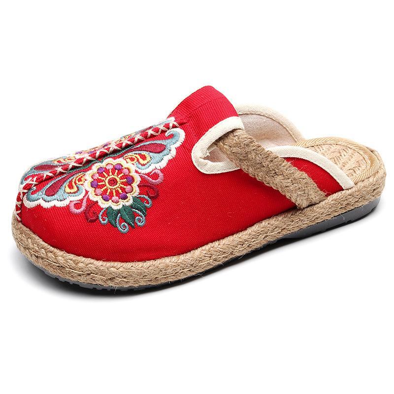 Creative Ethnic Trend Cloth Shoes Women'S Ancient Embroidered Women'S Shoes Hand-Woven Shoes Spread The Supply Explosions