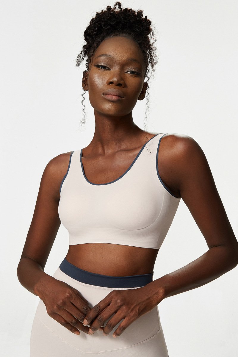 Sports Bra Female Buckle Yoga Bra Seamless Yoga Bra