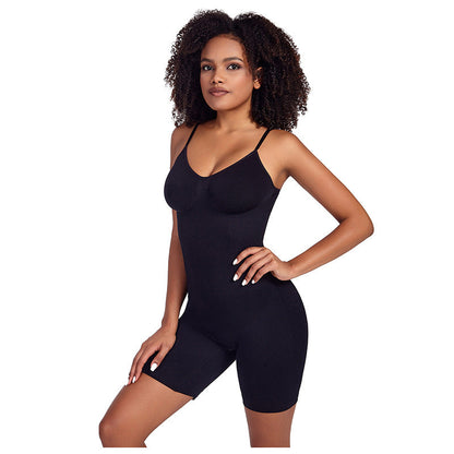 Seamless Body Shaping Bodysuit With Adjustable Straps
