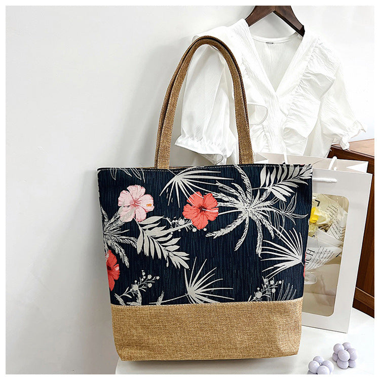 Fashion Canvas Tote Bag Artistic Shoulder Bag