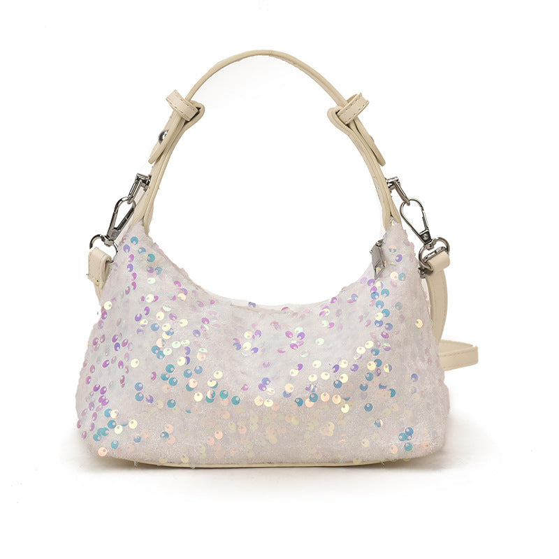 Women's Shimmering PVC Handbag Stylish Party Shoulder Bag
