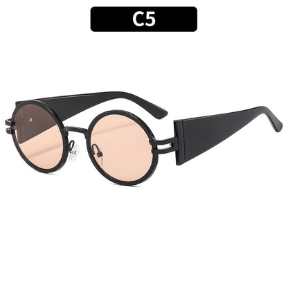 Trendy Oval Sunglasses With UV400 Protection