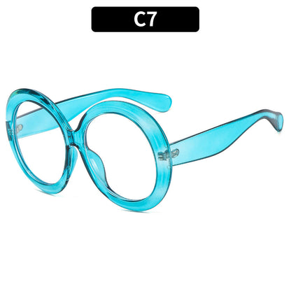 Round Frame UV400 Sunglasses Stylish Retro Fashion