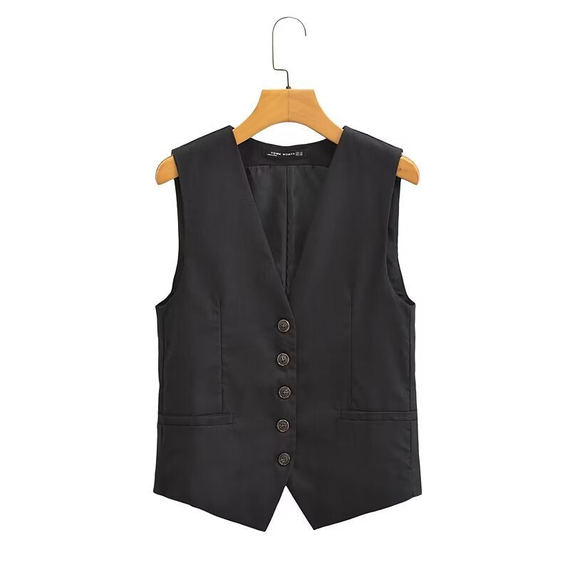 2-Piece Casual Vest Top and Shorts Set