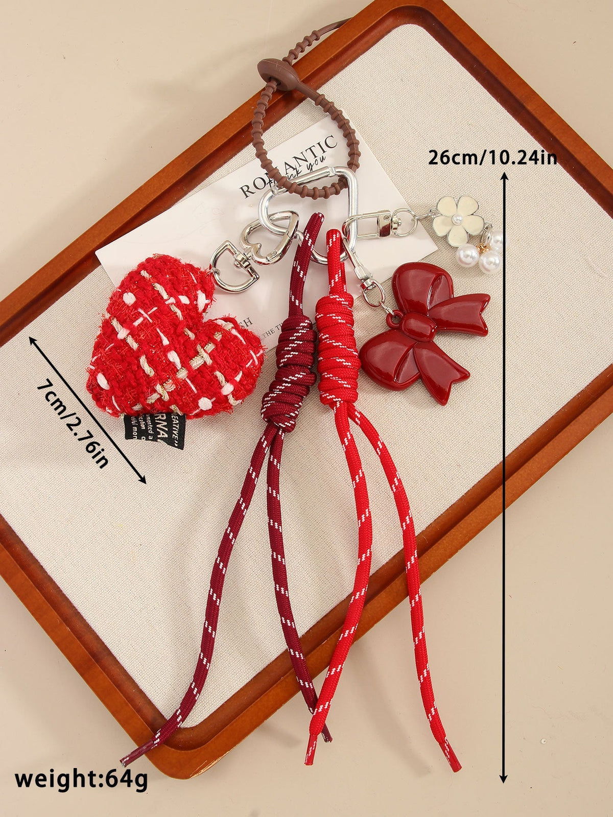 Sweet Love Rope Braided Bag Charms