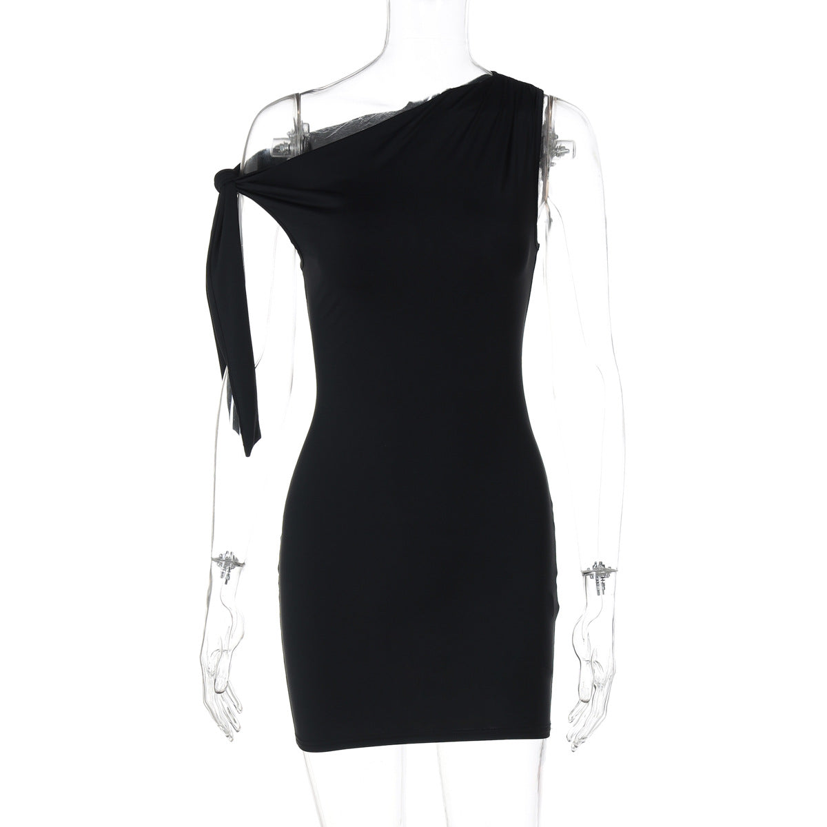 Trendy Color Block Bodycon Mini Dress