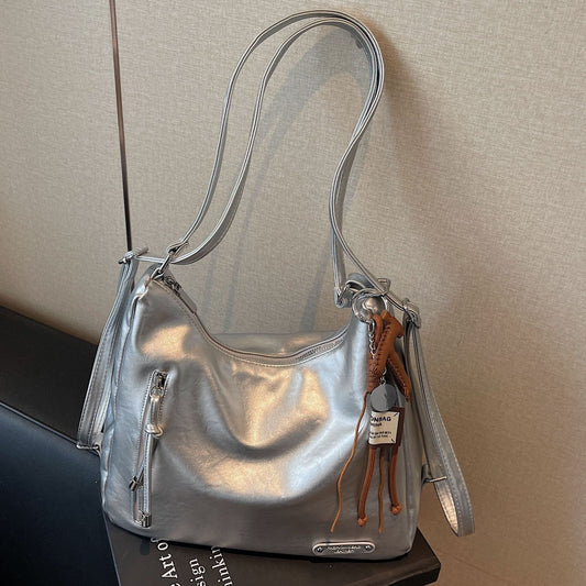Retro Large Tote Bag for Women Stylish Casual Shoulder Bag