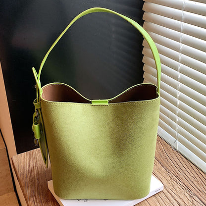 Retro Bucket Bag for Women Stylish Crossbody Purse