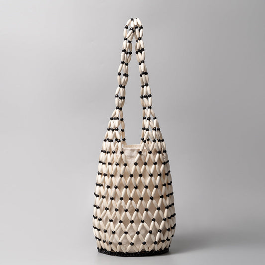 Hallow Wooden Bead Handmade Bags