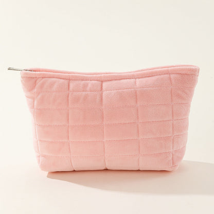 Solid Color Large Capacity Simple Make Up Bag