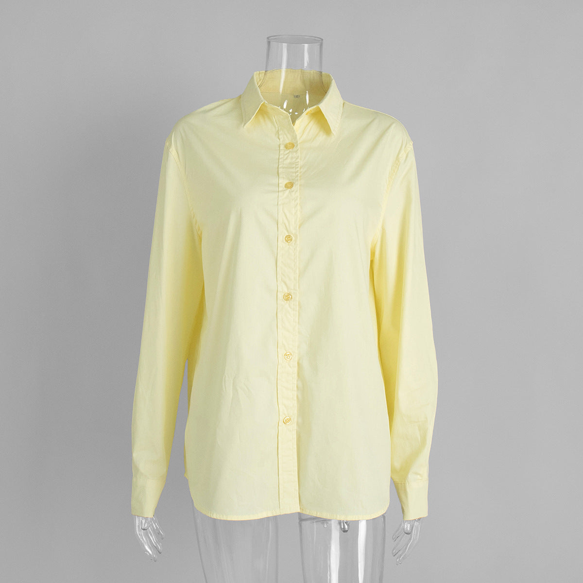 Comfortable Casual Yellow Cotton Shirt for Women