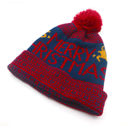 Trendy Thicken Plush Windproof Christmas Beanie Cap