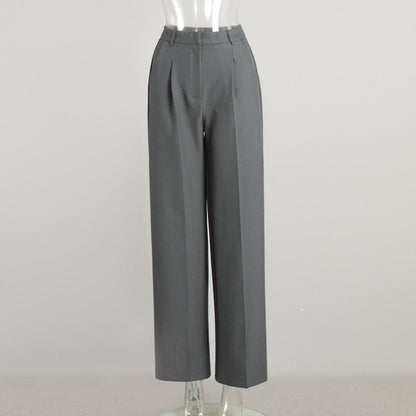 Casual High-Waist Wide-Leg Trousers for Women