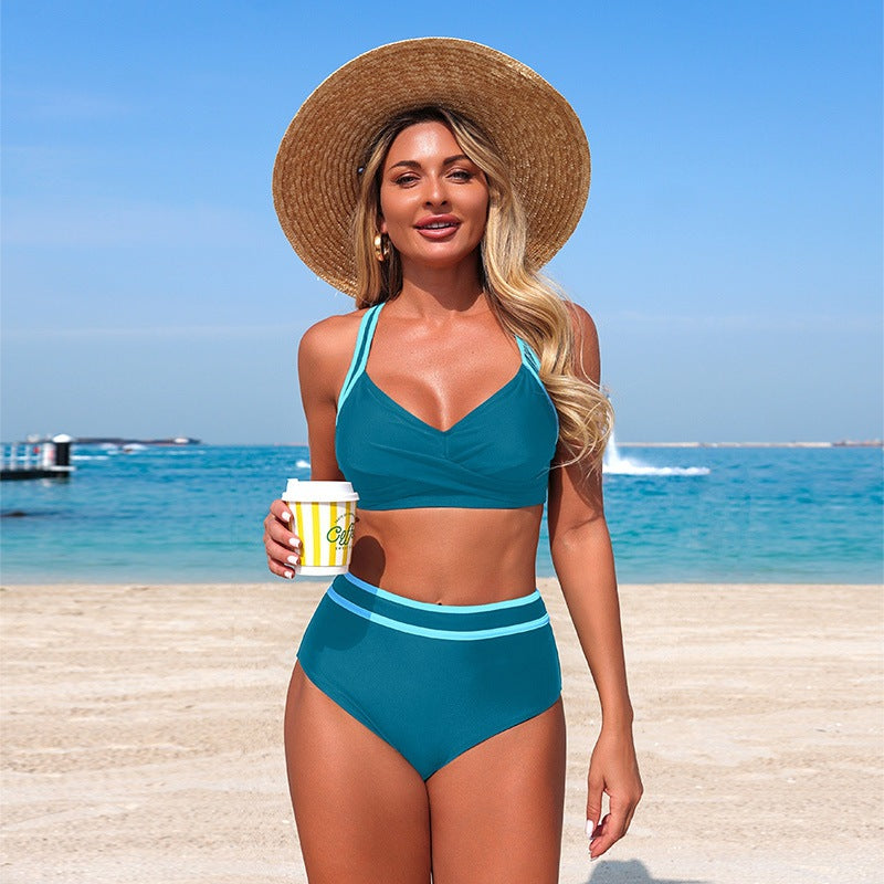 New Women'S Bikinis High Elastic Quick-Dry Swimwear