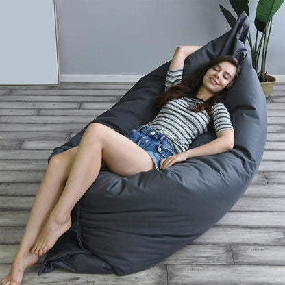 Oversized Sofa Cover Chairs Without Filler Waterproof Lounger Seat Bean Bag Puff Asiento Couch Tatami Living Room Furniture