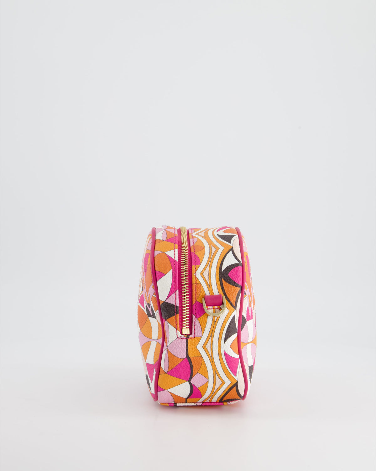 Emilio Pucci Pink, Orange White Leather Crossbody Bag