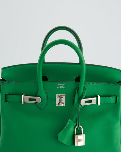 *FIRE PRICE* Hermès Birkin Bag 25cm Bamboo in Swift Leather with Palladium Hardware Bag
