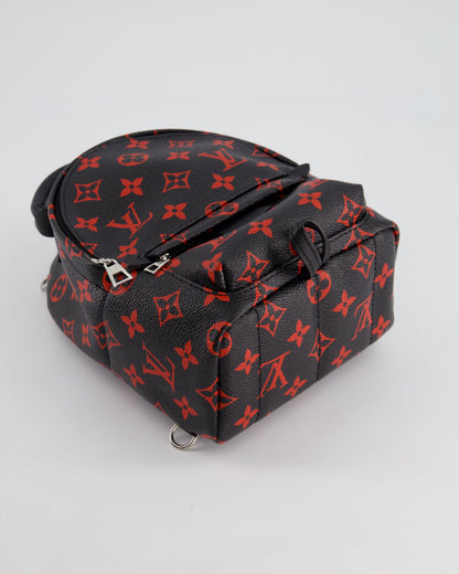 *LIMITED EDITION* Louis Vuitton Infrarouge Palm Springs Mini Backpack in Monogram Canvas with Silver Hardware